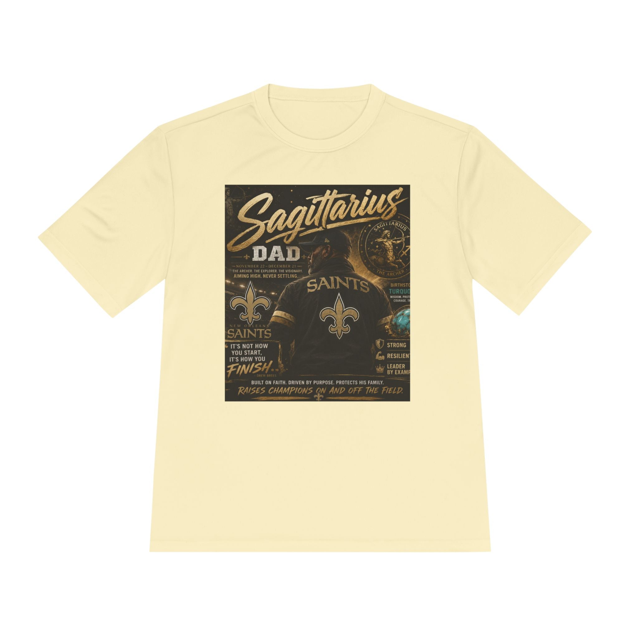 Dad Football Tee | Zodiac Dad T-Shirt