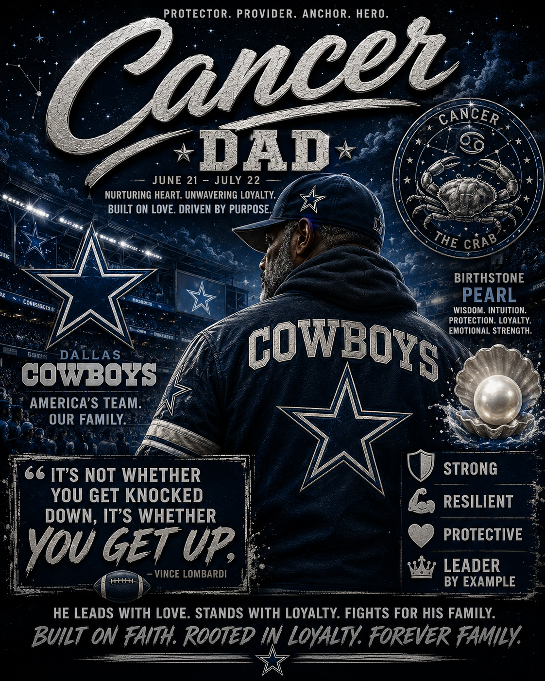 Sagittarius Dad Football Team Garden Flag – Zodiac Football Fan Banner